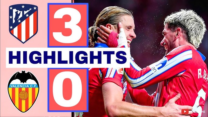 Gelandang Inggris Conor Gallagher mencetak gol pertamanya untuk Atletico Madrid dalam kemenangan 3-0 atas Valencia.