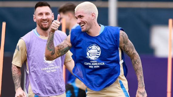 Lionel Messi dan Argentina berlatih di Miami di tengah ancaman badai